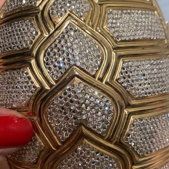 Judith Leiber turtle evening purse / clutch with comb. - Picture 7 of 9